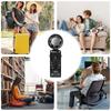 Handheld Fan Rechargeable Personal Fan Handheld With Instant Cooling Plate Cooling Device With LED Light For Workplace Walking