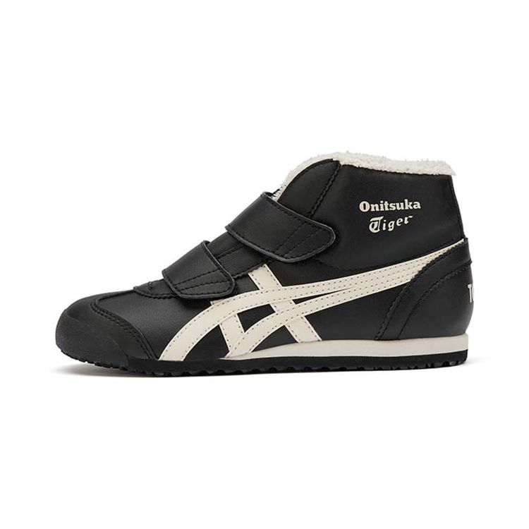 ONITSUKA TIGER Mexico Mid Runner Durable Kids Running Shoes Kids Sneakers Black 1184A155-001