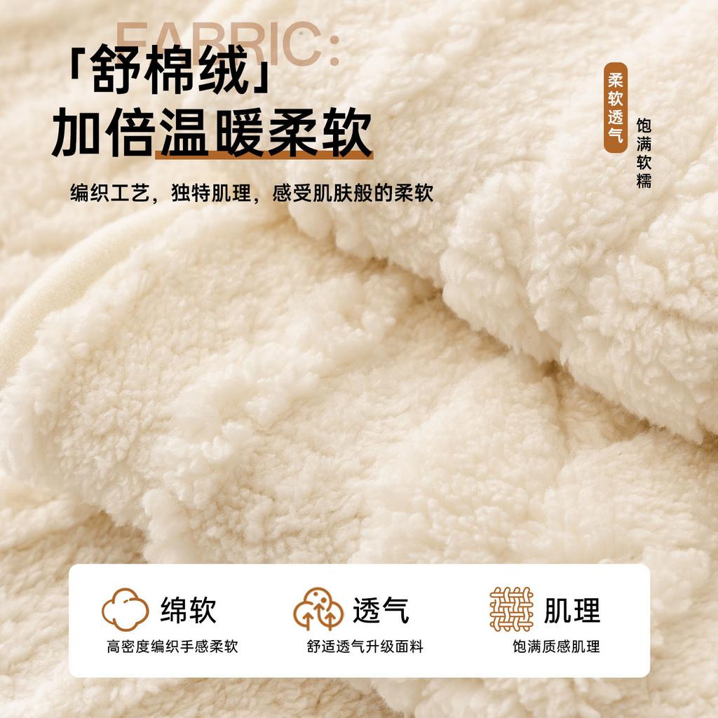 Cream-Style Thickened Soft Fleece Sofa Cushion One-Piece Non-Slip Seat Cover For Fall Winter Cozy Warm Sofa Pad