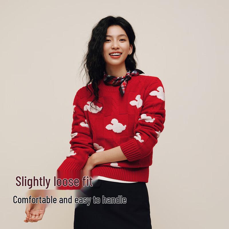 

Женский свитер Semir Disney Микки, вязаный косами XL