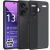 Case - E.F.CONNECTION - for Xiaomi Redmi Note 13 Pro+ 5G - Shockproof - Semi-Rigid - Translucent Black