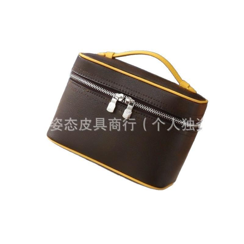 Large Capacity Cosmetic Bag Women With Zipper PVC Makeup Organizer Travel Toiletry Case In Rose Blue Yellow