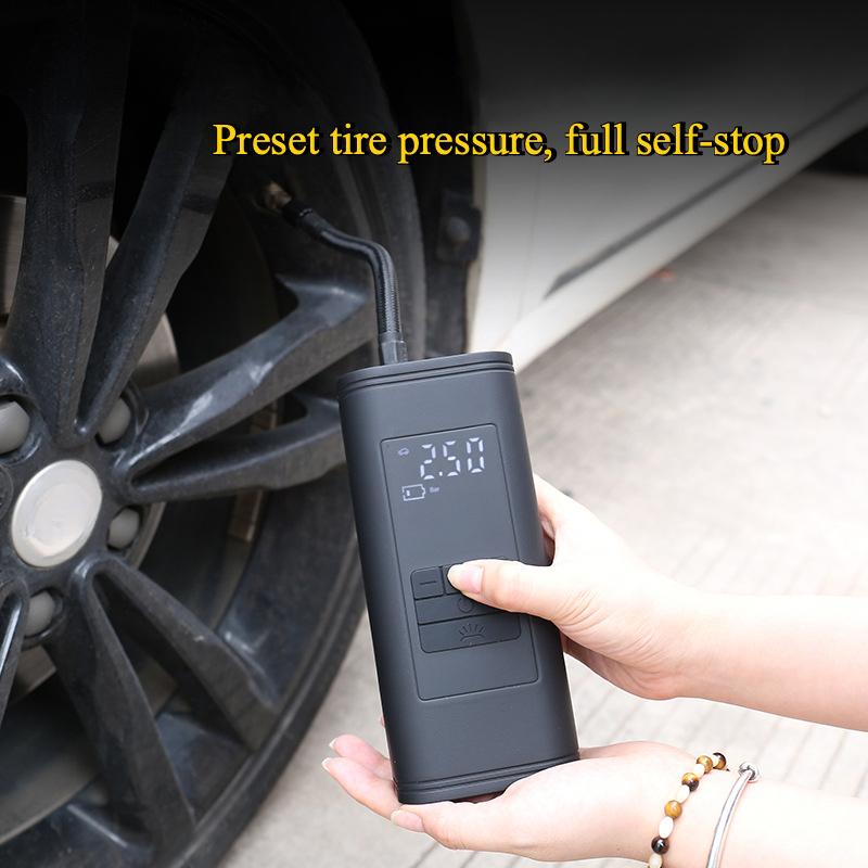 Aufblasbare Pumpe Auto Anhängerkupplung All-in-One Kabellos Motorisierte Auto Reifenpumpe Automatische Aufblasstopp Fahrrad Aufblasbares Schatz