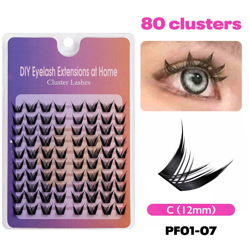 Anime Lash Clusters Spiky Cluster Eyelash Extensions Volume Individual Lashes  DIY At Home