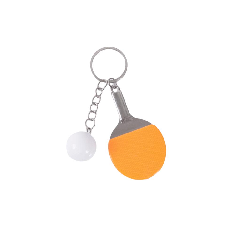 Ball Sports Fans Ping Pong Racket Pendants 7 Colors Bag Pendant Cute Key Ring  Gift Ornament