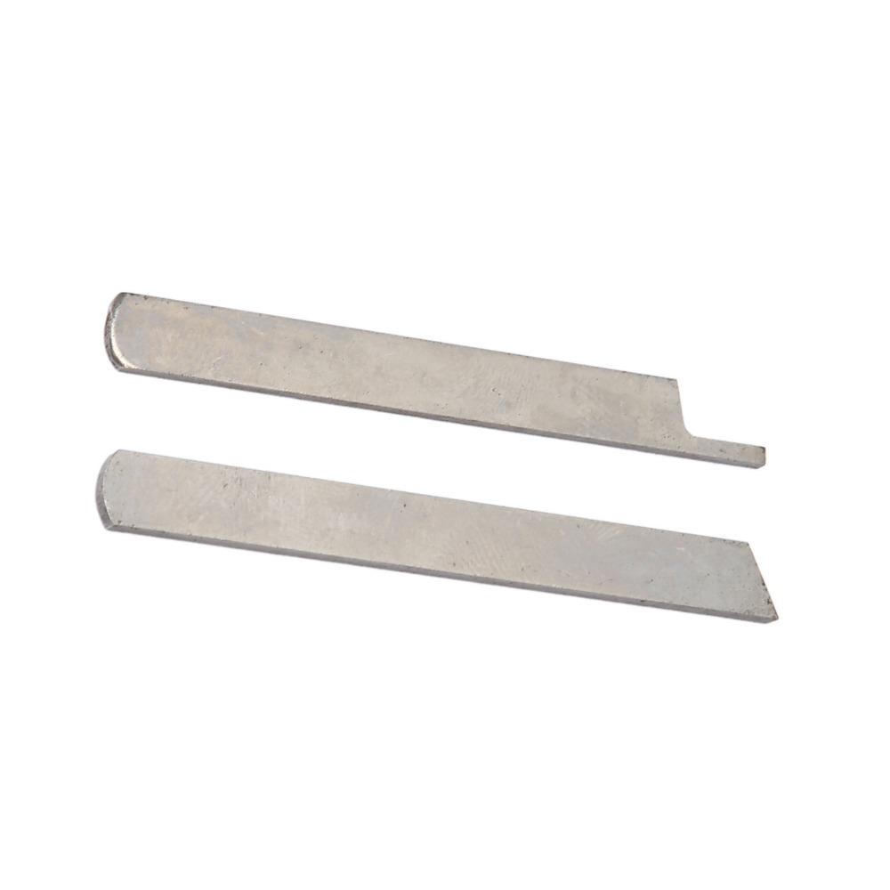 2pcs 5mm Upper Lower Knives High Strength Carbon Steel Durable Overlock Machine Knives Precision Cut Efficient Performance