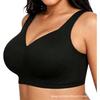 Women Plus Size Seamless Wireless Thin Full Cup Comfortable Bra