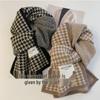 Korean Style Houndstooth Plaid Scarf - Versatile, Warm, Double-Sided for Autumn and Winter