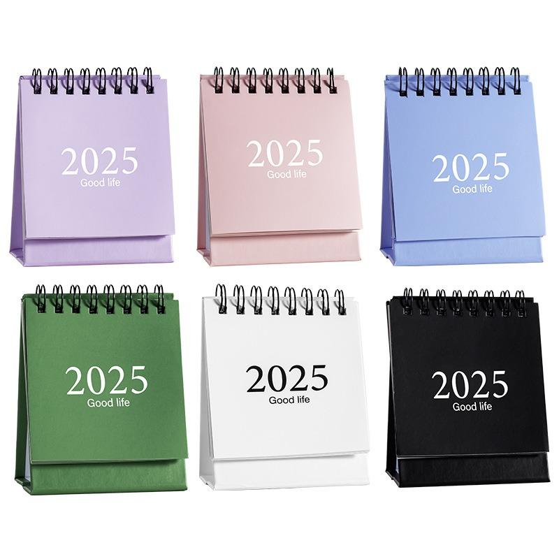 Mini Kalendarz 2026 Artykuły Biurowe Szkolne Kolor Morandi Kalendarz Biurkowy Miesięczny Planer Akcesoria Biurkowe Dekoracja Zapisywanie Artykuły Piśmiennicze