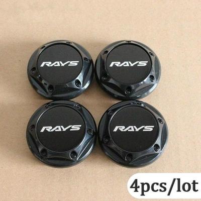 4 st/parti RAYS Racing Emblem 64MM 68MM Bilhjul Centrum Navkapslar Märke Tillbehör för Modifiering Bilhjul Navkåpa