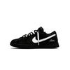 Dunk Black Canvas Abrasion Resistant Low Top Skateboard Shoes Unisex Black White IO7606-010(Team1274-)