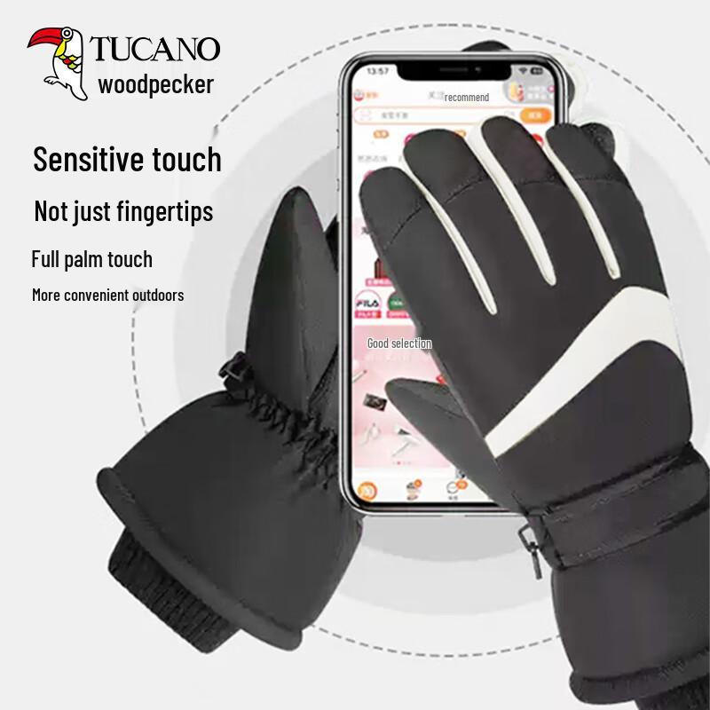 Woodpecker Winter Outdoor Thermal Gloves