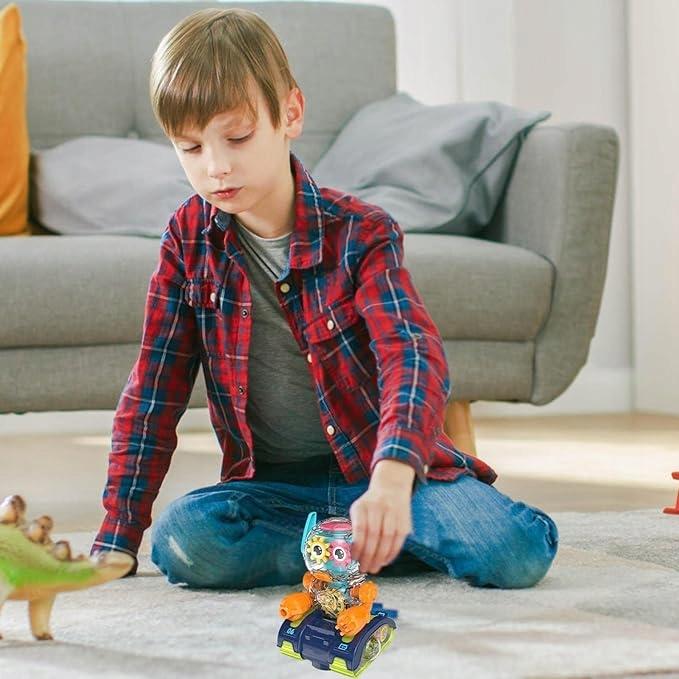 Robot Tryby Efekty Świetlne I Dźwiękowe Ruchomy Na Gąsienicach