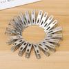 100-20PCS Stainless Steel Clothespins Multifunction Kitchen Sealing Clips Mini Photos Clip Clothes Pegs Hangers Clamps Storager
