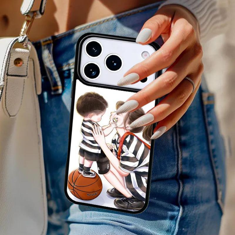 Super Mom Baby Girl Boy Phone Case For iPhone 17 Air 14 15 13 12 Max Cover For Apple 16e 11 Pro Max Plus Coque