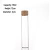Pin Dou 30mm Wood Grain Lid Glass Tube Sample Bottle