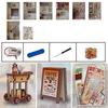 DIY Mini Dollhouse Kit LED Light 3D Puzzle Building Model Craft Wooden Miniature House  Adult