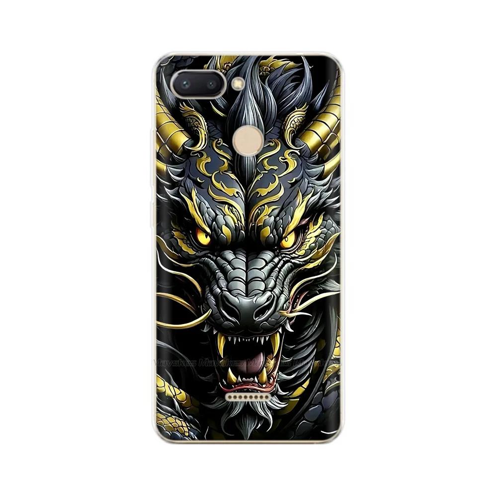 For Redmi 6 Phone Cover Transparent Silicone TPU Protective Cats Flower Print Covers Case For Xiaomi Redmi 6 6A Redmi6 Funda