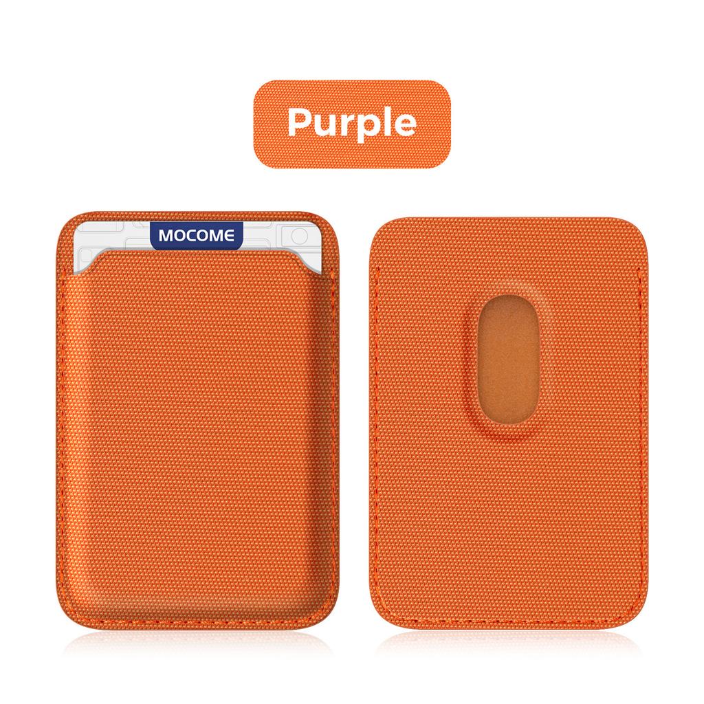Spot technology cloth strong magnetic card bag Magsafe magnetic card bag Apple IP magnetic technology fabric card sleeve insert card