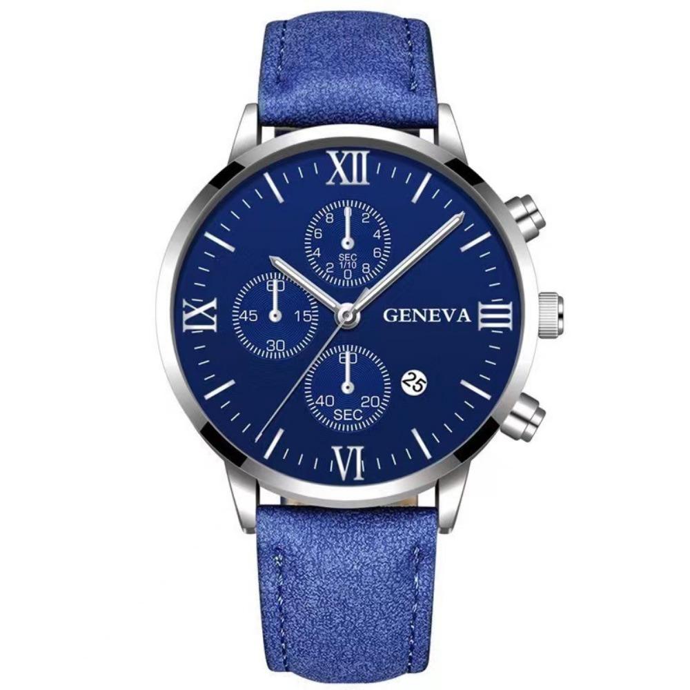 

Business Watch, Men s Casual Geneva Quartz Watch, Men s Calendar Belt Watch