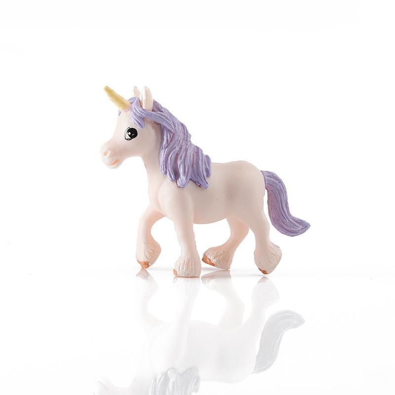 1 Stück Cartoon Niedliche Pegasus-Puppen Einhorn Anime Actionfigur Pony Sukkulenten Montage Ornamente Geschenke Spielzeug für Kinder