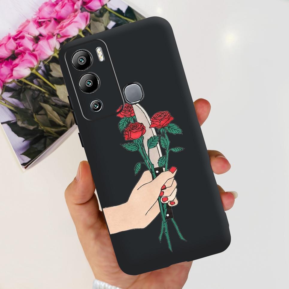 

For Infinix Hot 12i Case Hot 12 12Play Cute Fashion Soft Silicone Back Cover For Infinix Hot12 Hot 12 Play NFC Phone Bumper Etui Hot 12 Play