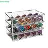 Clear Multi-Compartment Drawer Organizer - Stackable Plastic Storage Tray for Home & Office Supplies