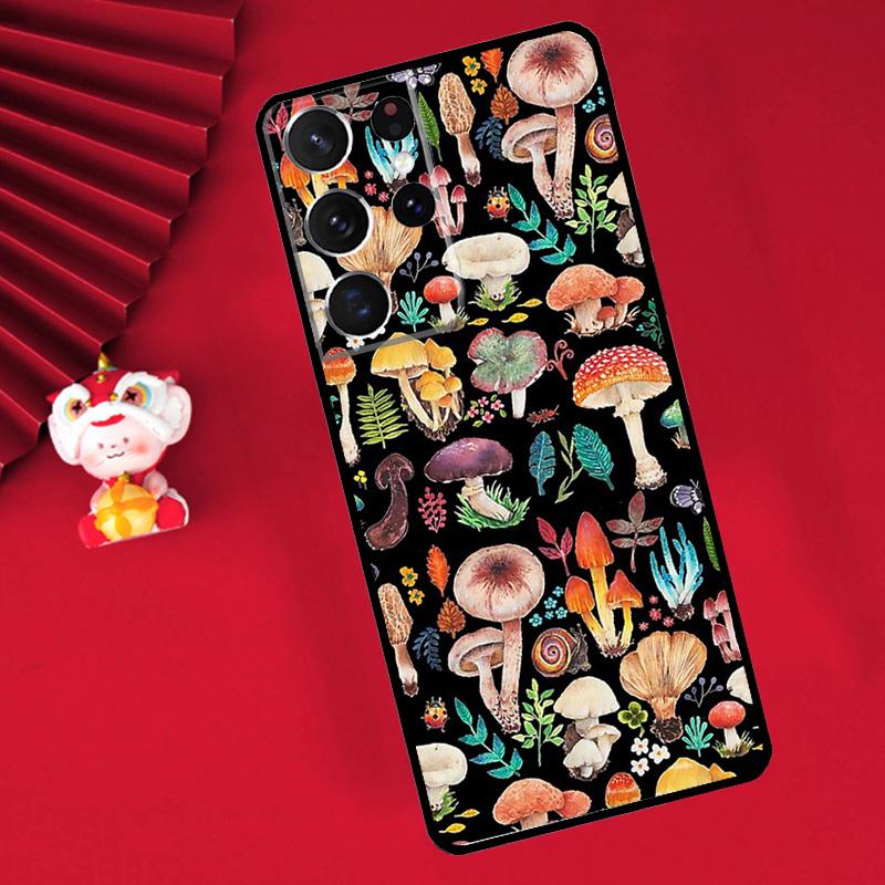 Mushroom Forest Case For Samsung Galaxy S25 S26 Ultra S22 S23 S24 Ultra S20 S21 Plus S10 S25 FE Cover Funda