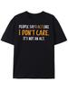 Cool Slogan Print T-shirt, Men's Casual Street Style Slightly Stretch Round