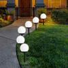 3pcs Waterproof Design Solar Bulb Lamp Solid Sealed Structure Outdoor Garden Light  Roadside Layout