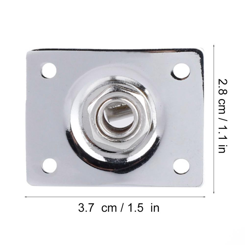 2pcs Rectangle Output Jack Plate Metal Electric Guitar Jack Electric Guitar