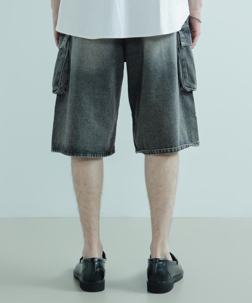 LOGSTORE Wide Cargo Denim Pants