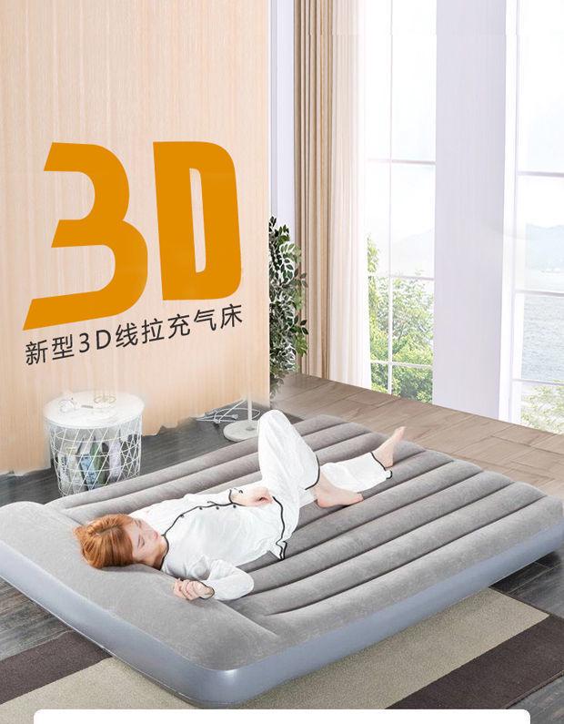 Einzelne faltbare aufblasbare Luftmatratze für Camping und Wohnheim