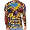 Summer Round Neck 3D Art Print Top Fashionable Casual Short Sleeved Men's T-shirts