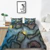 3D Map Printing Duvet Cover Set with Pillowcase Cartoon Home Textiles Bedding Set Children Twin Single Size Bed Sets