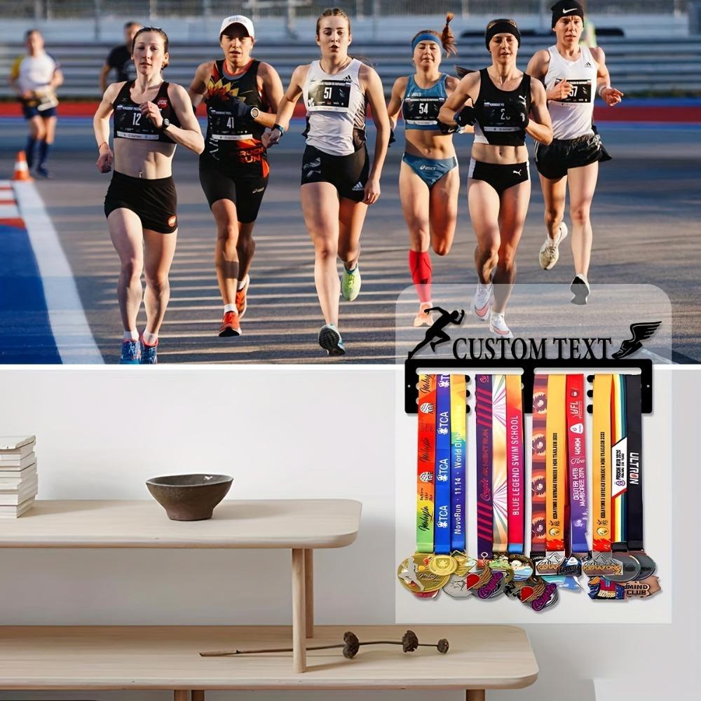 Custom Sports Award Holder - Personalized Metal Display for Trophies, Home & Office Decor, Rustic Wall Art, Custom Sign, Utility Hooks.