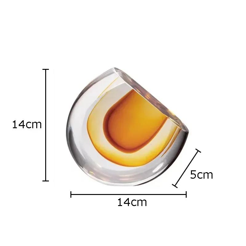 

Transparent Bubble Amber Glass Vase Hydroponics Floral Vases Desk Decoration Artificial Flowers Decorative Flower Arrangement