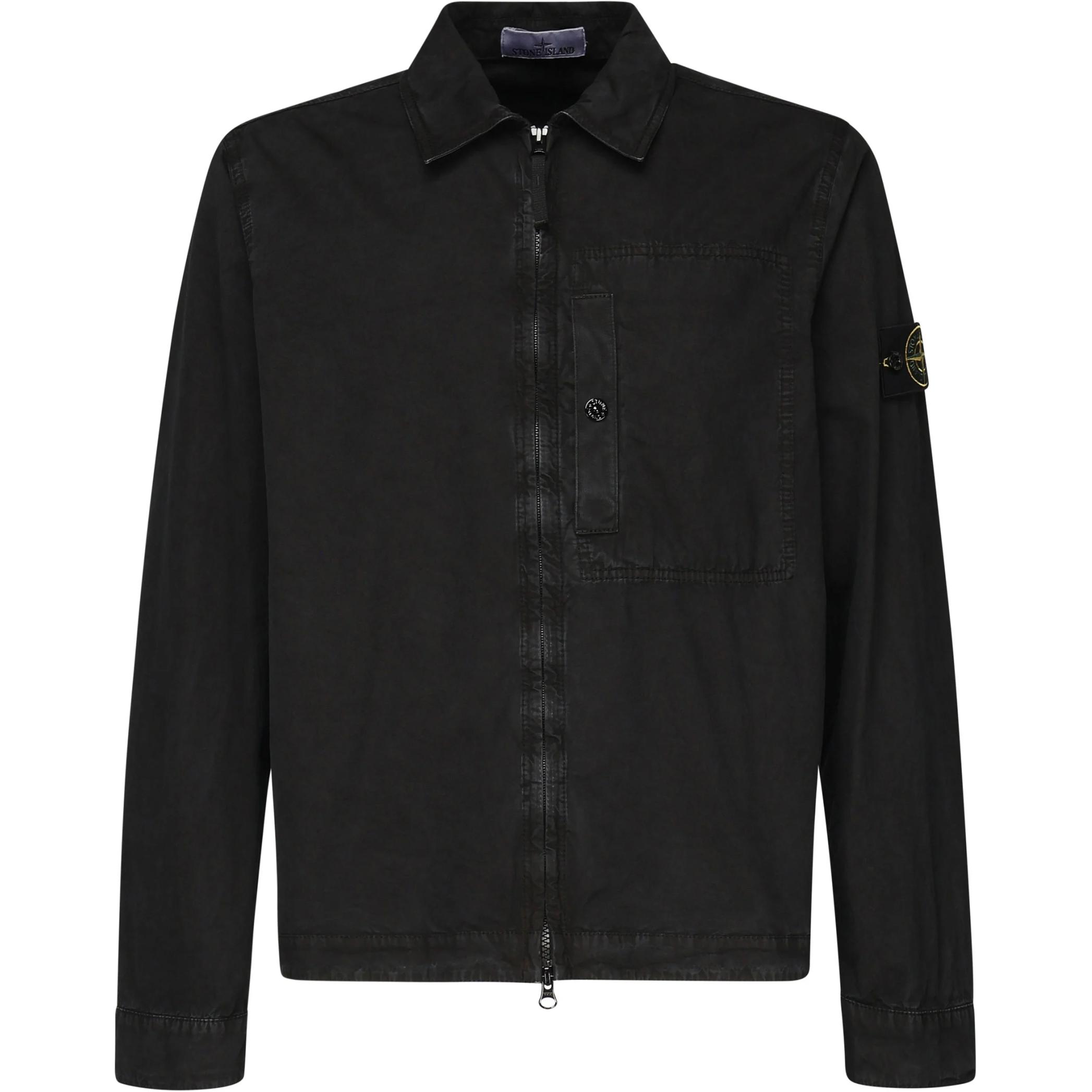 

Stone Island Washed Distressed Zip Jacket Men Jacket Black K1S1512000-32S00WN-V0129 XXL