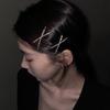 Dongdaemun Rhinestone Cross Hair Clip - Sweet & Simple Accessory for Bangs