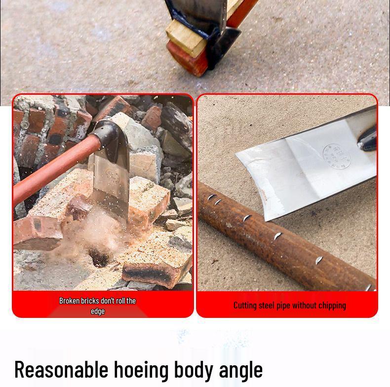Manganese Steel Mattock Head for Gardening and Soil Loosening