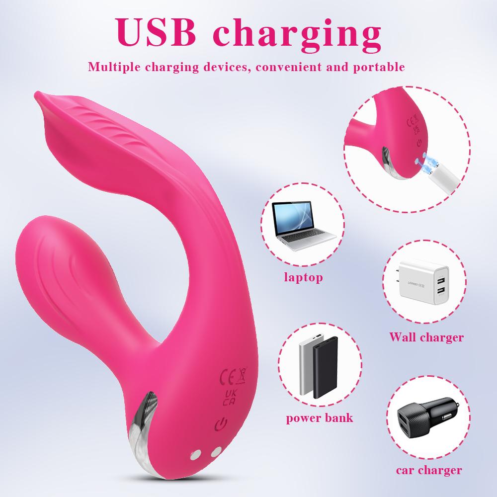 Giocattolo Sessuale per Coppie Controllo APP Vibratore Anale per Donne Stimolatore Clitorideo Doppia Estremità Vibratore Vaginale Anale Masturbatore Femminile