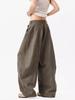 Trendy Unisex Curved Blade Work Pants - High Street Cool Wide-Leg Casual Spring/Autumn Wear