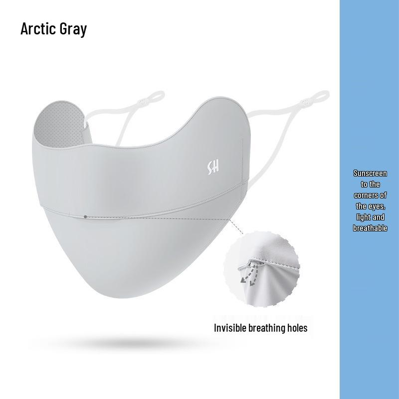 Ice Silk Anti-UV Face Mask with Eye Corner Protection & Moisturizing Hyaluronic Acid