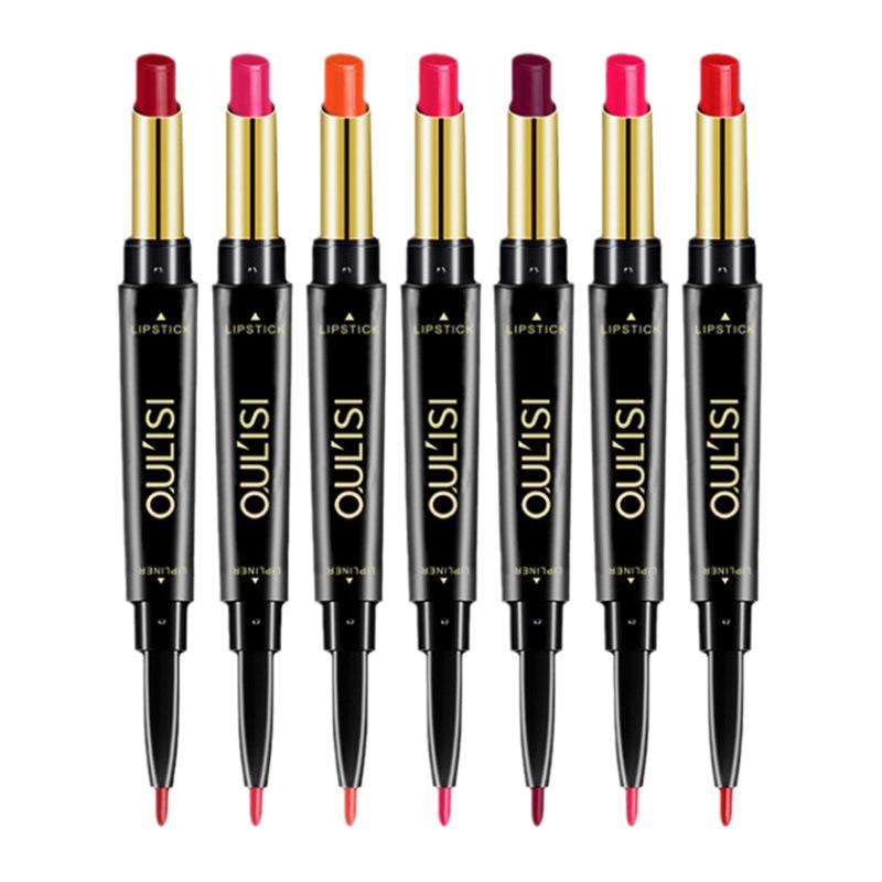 Waterproof Matte Lipstick & Gloss Dual-Ended Lip Liner for Women