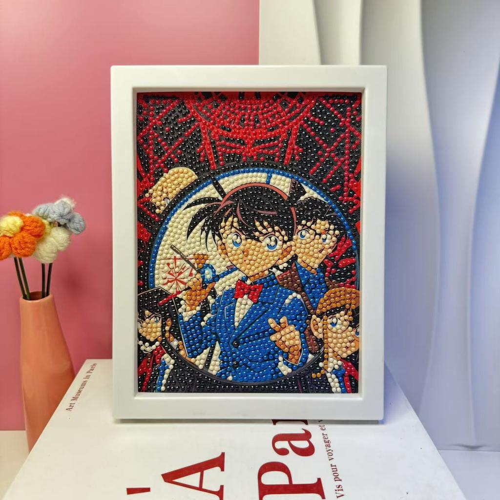 Children'S Diamond Painting Framed Handmade Diy Material Bag Sanrio Diamond Paste Painting Concentration Toy