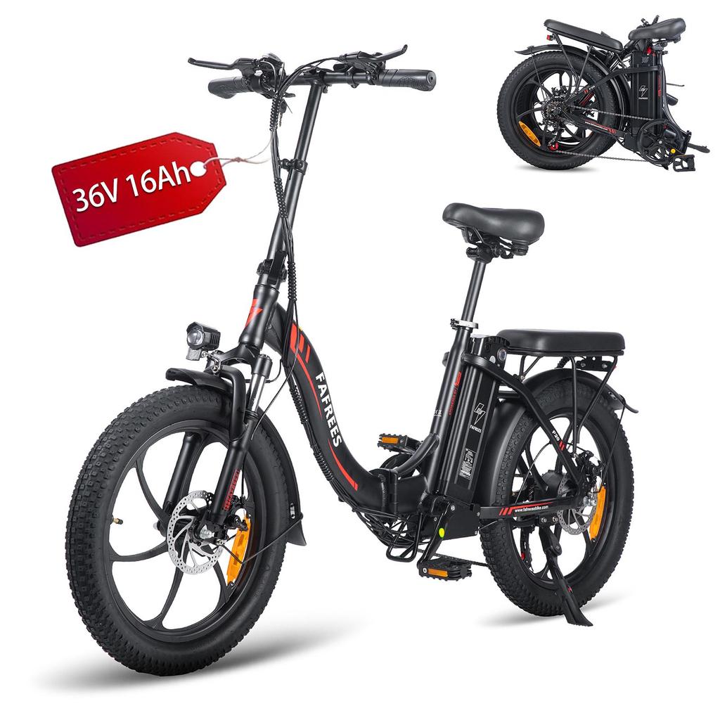 Electric Bike Foldable FAFREES F20 20" 250W Motor City Electric Bicycle Top Speed 25Km/h Range 100Km Load 130Kg