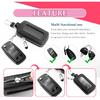Stylish Car Key Fob Case with Sunroof&Keychain,Leather Car Key Fob Cover for Protection,Universal Key Covers Car Accessories (Black)