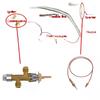 Propane Gas Patio Heater Room Space Heater & Outdoor Patio Heater Replacement Main Control Brass Safety Valve With Port