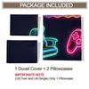 Gamer Neon Sign Duvet Cover Set Gaming Controller Print Bedding Set Digital Printed Comforter Cover for Teens Bedroom