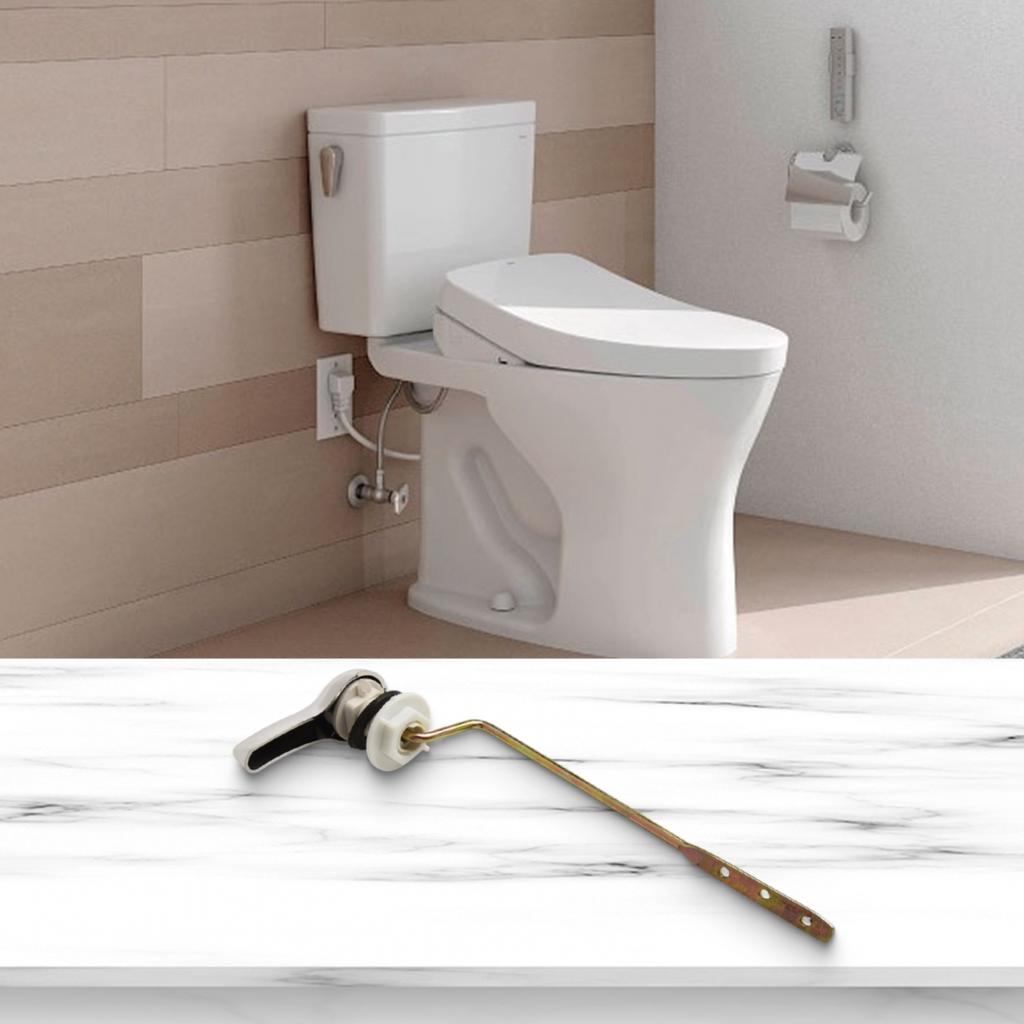 Toilet Handle Finish Flush Mount Push Replacement Side Square Tank Trip